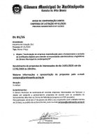 Dispensa de licitação 01/2025 - Processo administrativo 01/2025