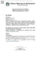 Reabertura do Prazo e Retificação do Aviso de PROCESSO ADMINISTRATIVO DE CONTRATAÇÃO DIRETA Nº 003/2024 - DISPENSA 03/2024